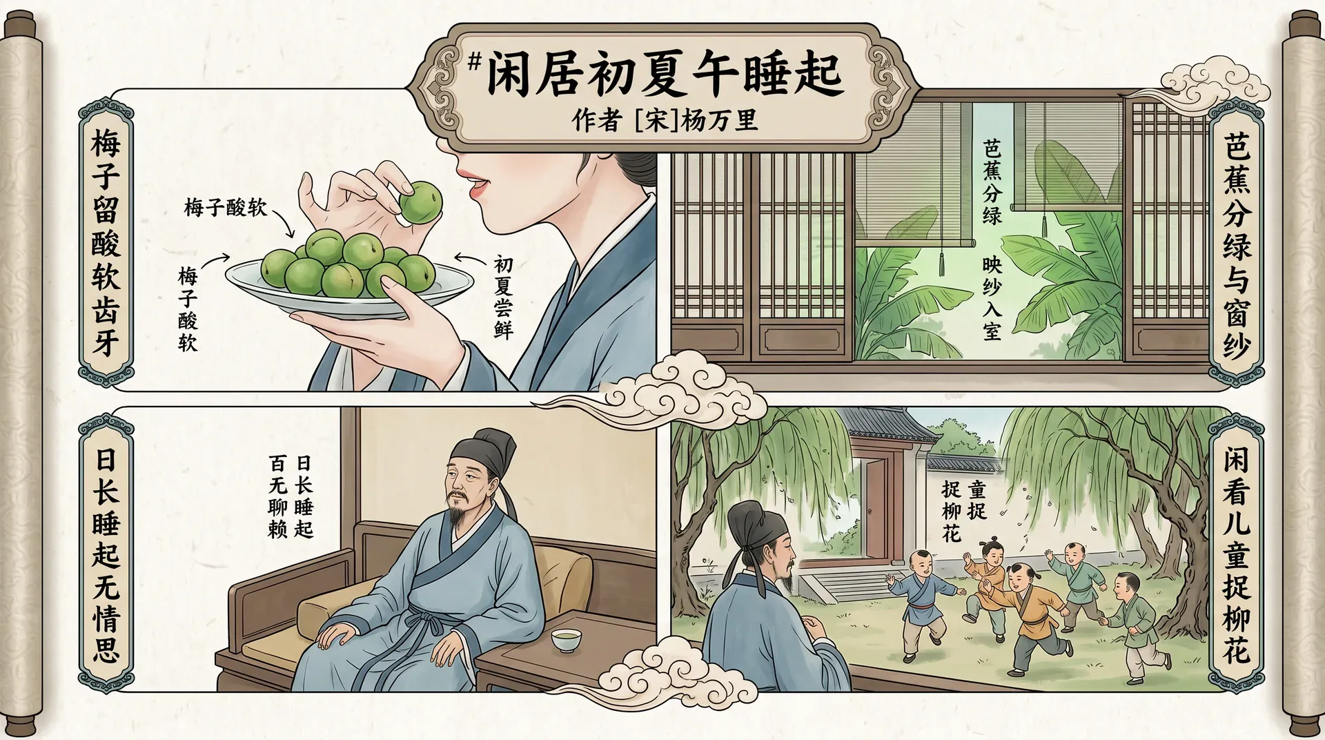闲居初夏午睡起