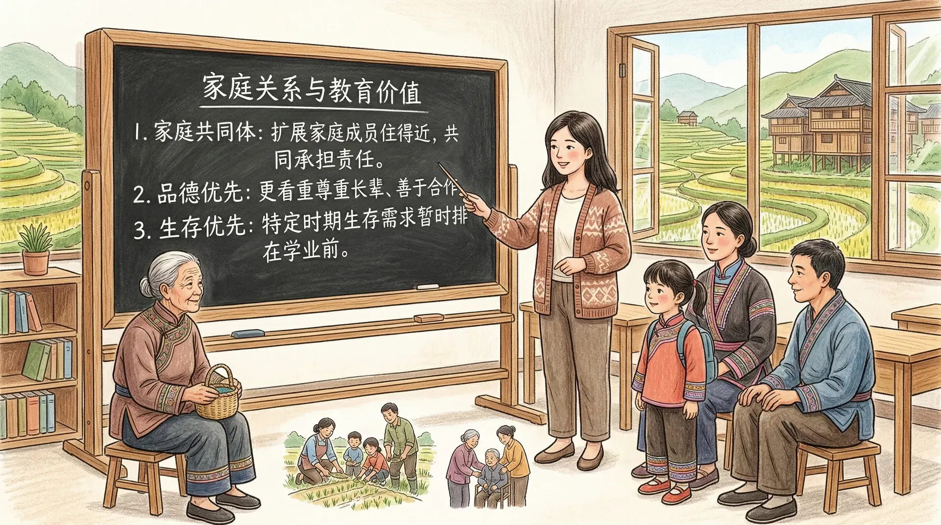 家庭关系与时间观念