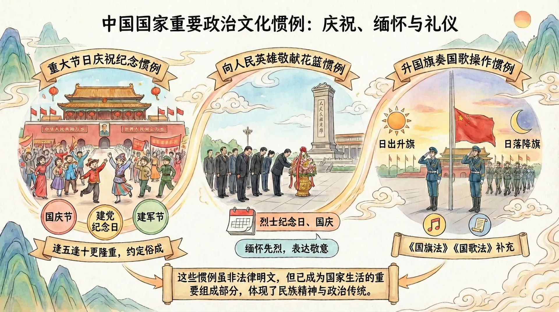 中国宪法惯例的主要类型