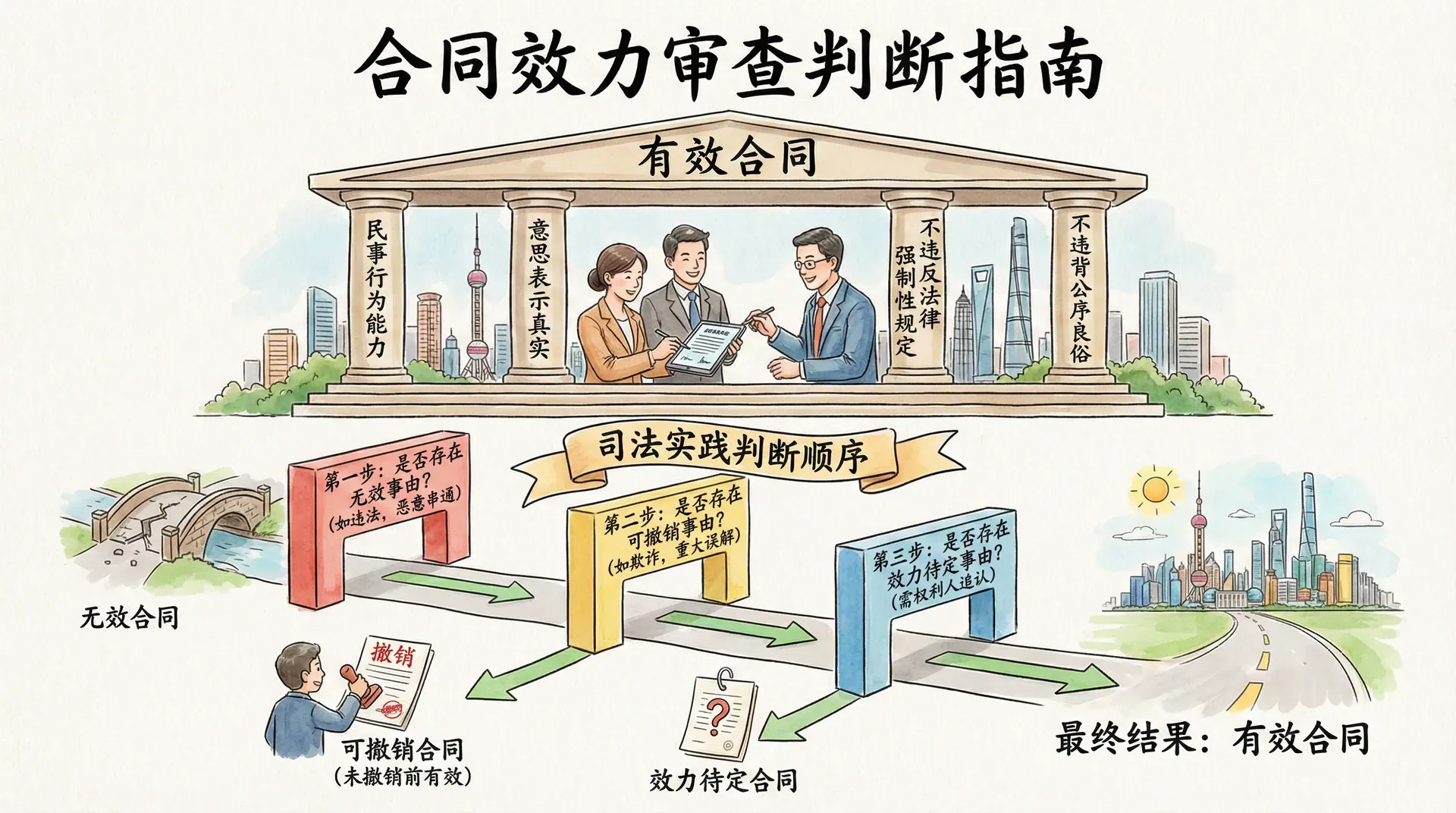 合同效力的判断方法