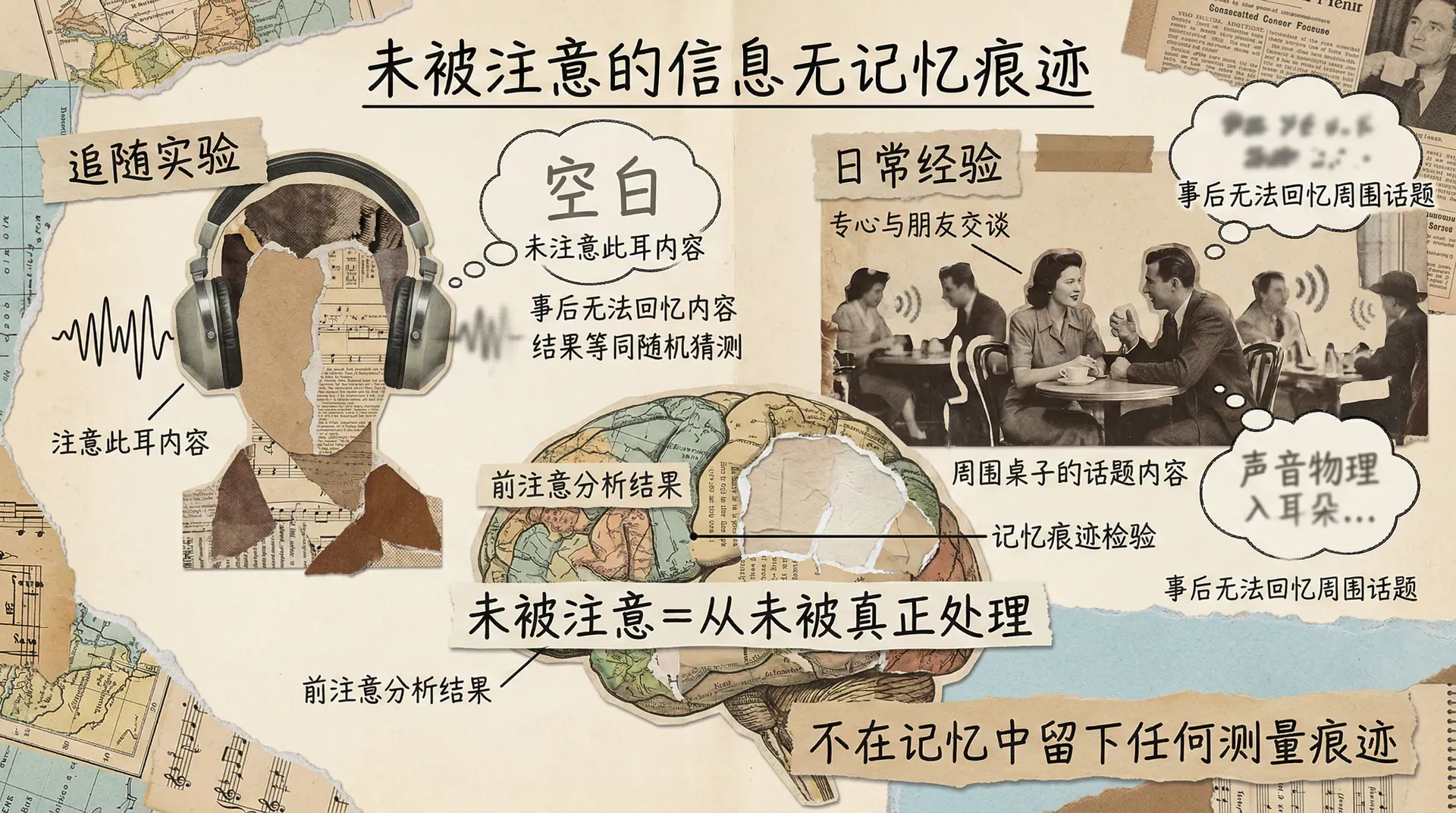 未被注意信息的记忆痕迹