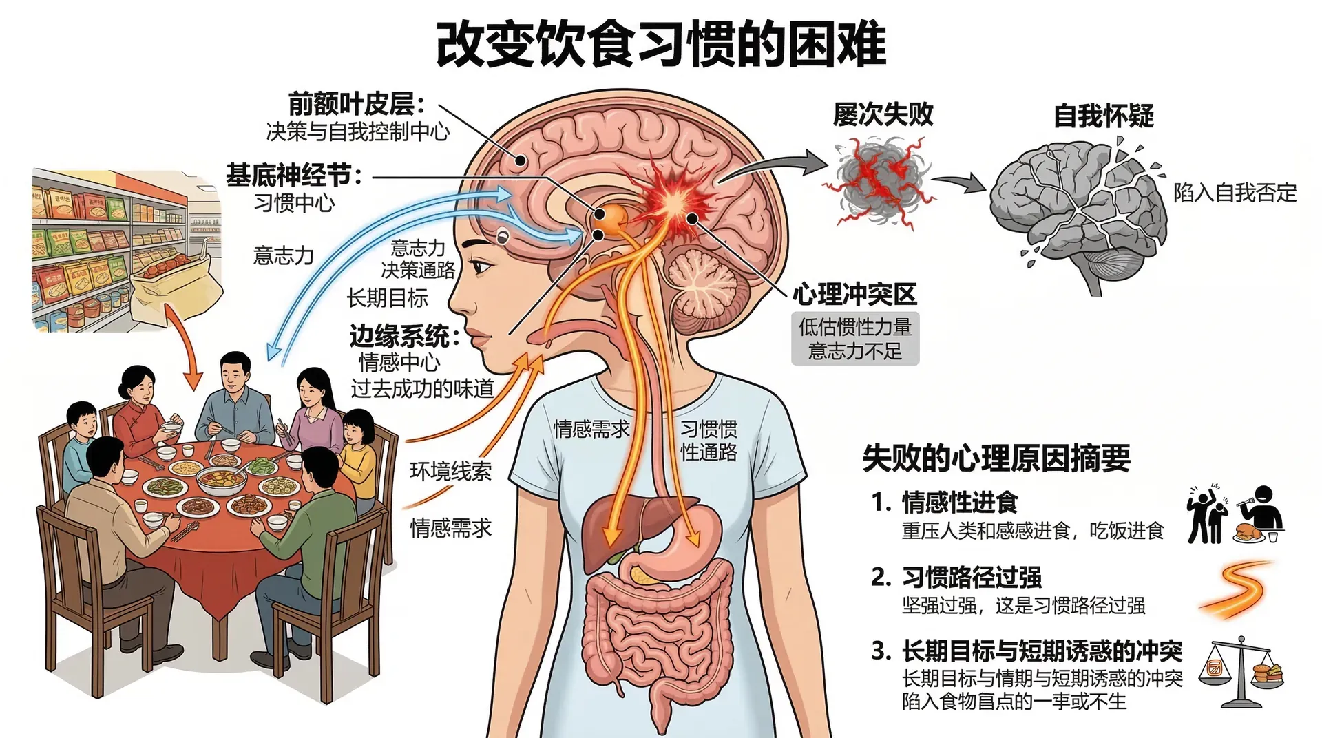 改变饮食习惯的困难