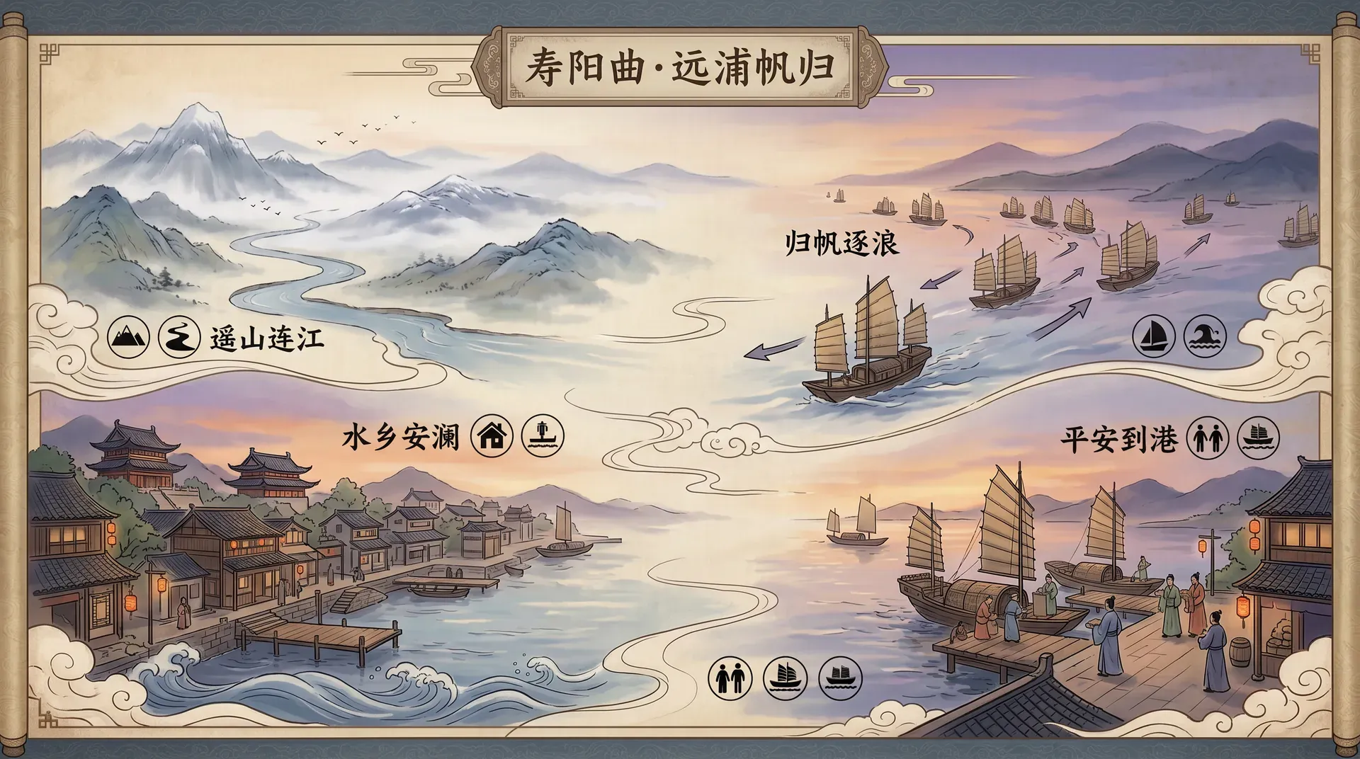 寿阳曲·远浦帆归
