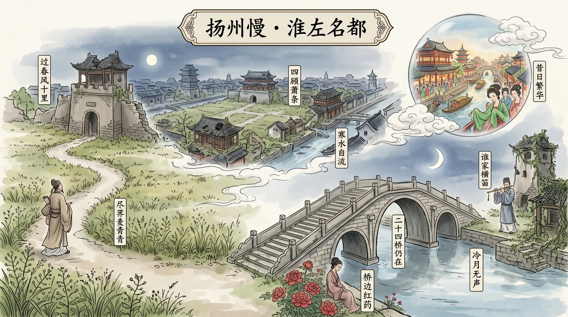 扬州慢·淮左名都