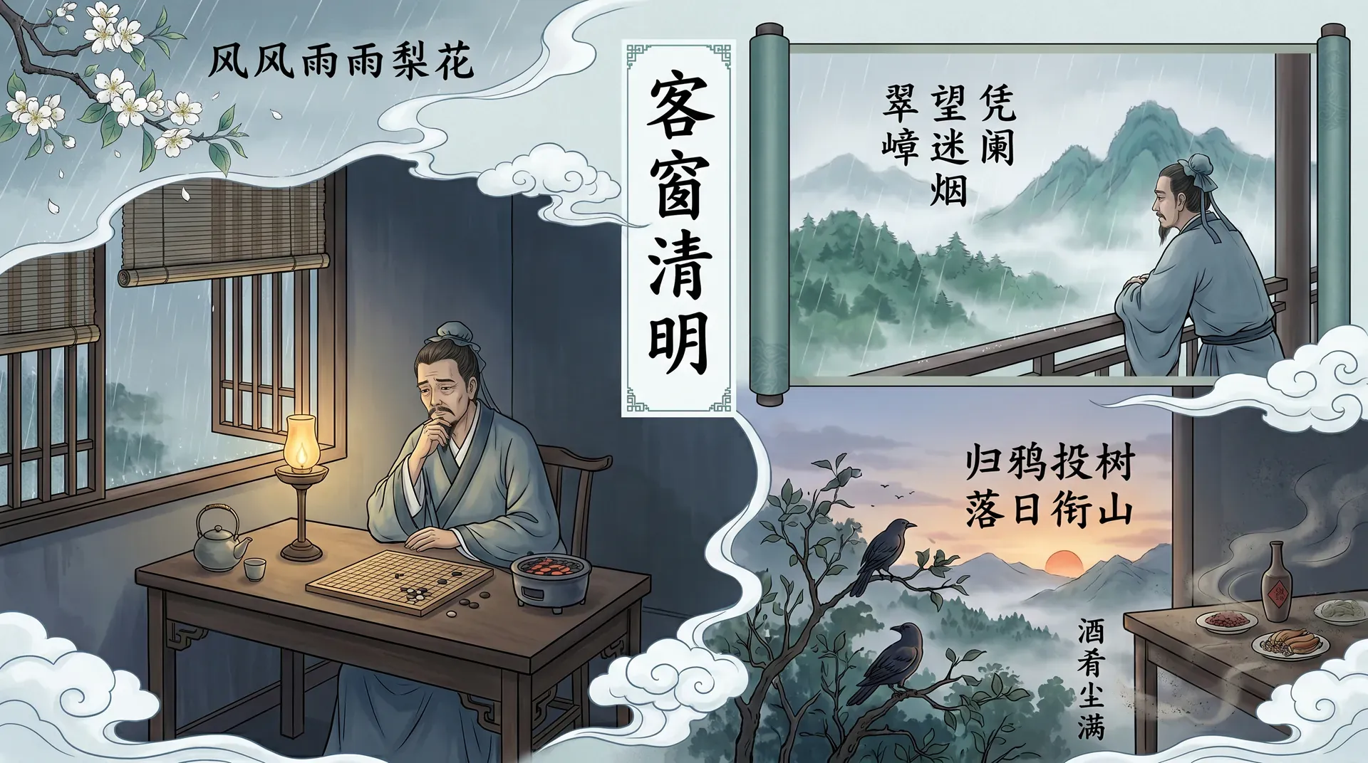 折桂令·客窗清明