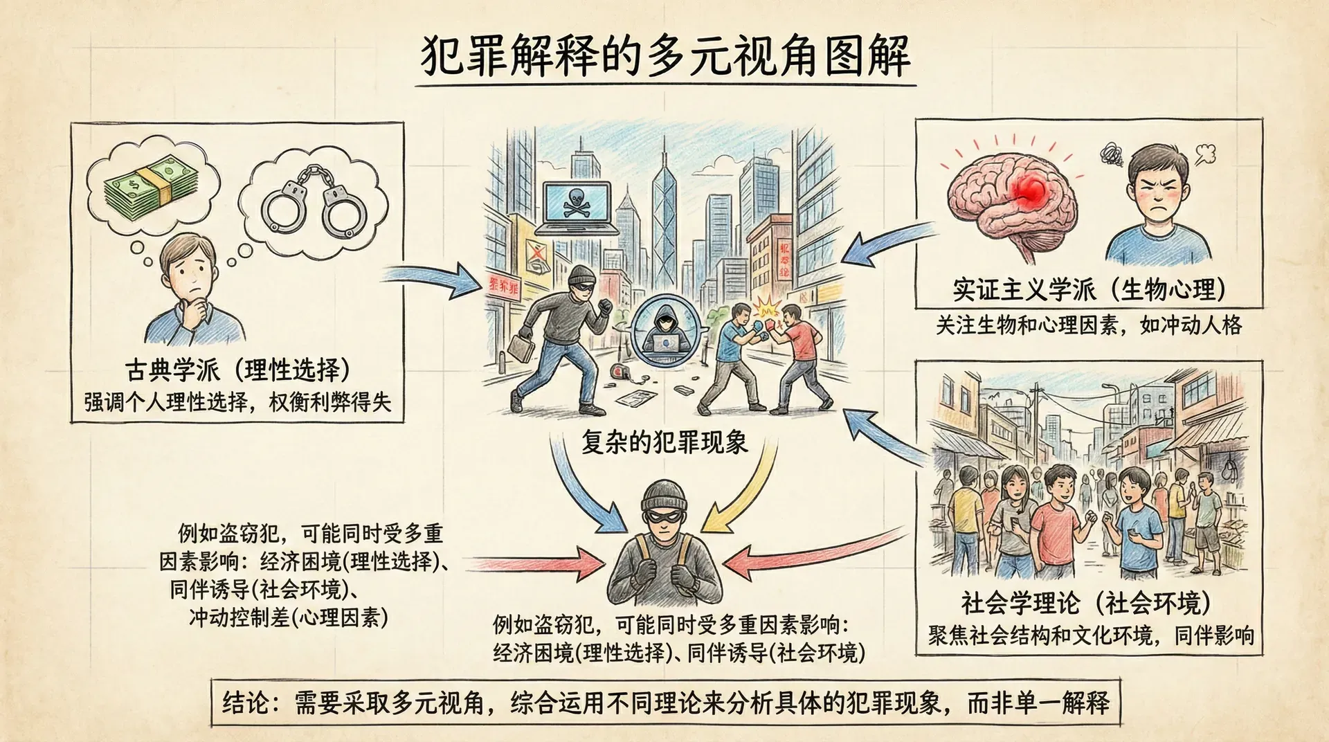 犯罪解释的多元视角