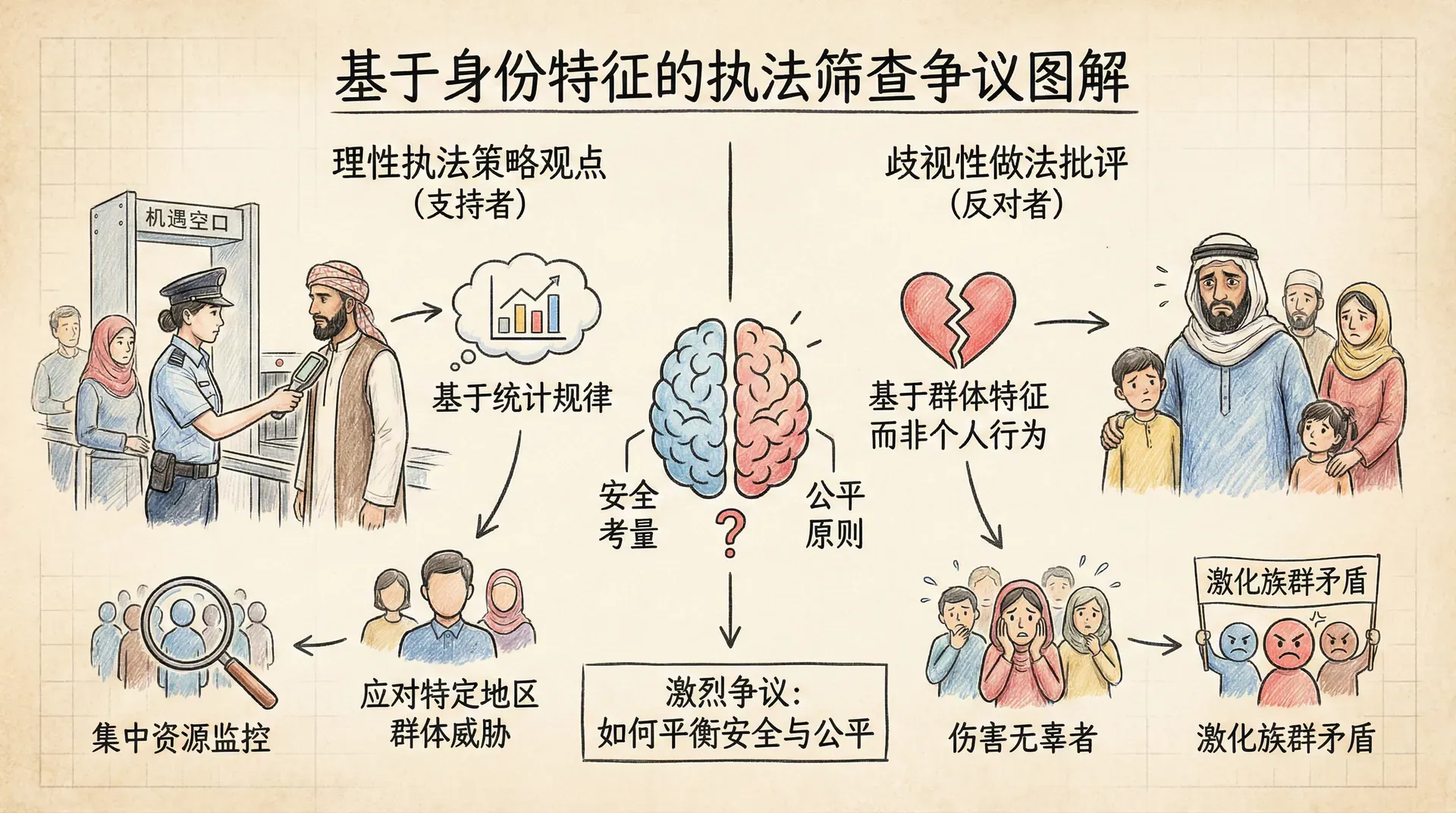 基于身份特征的筛查争议