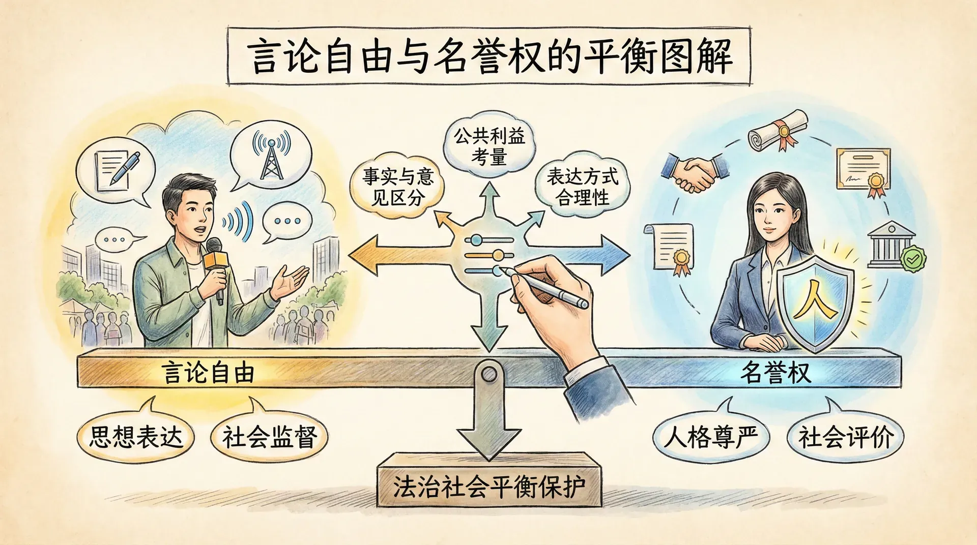 言论自由与名誉权的平衡